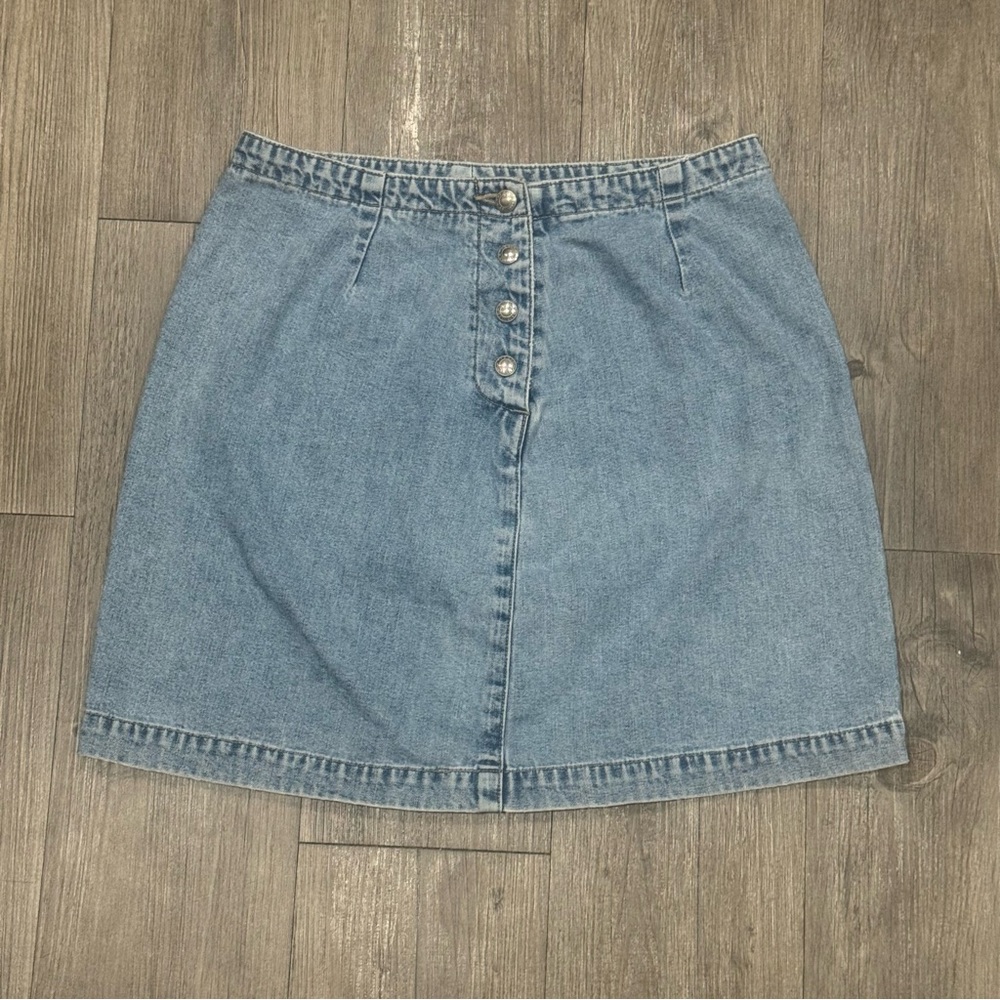 Y2K Vintage GAP Light Blue Denim Mini Skirt Size 4